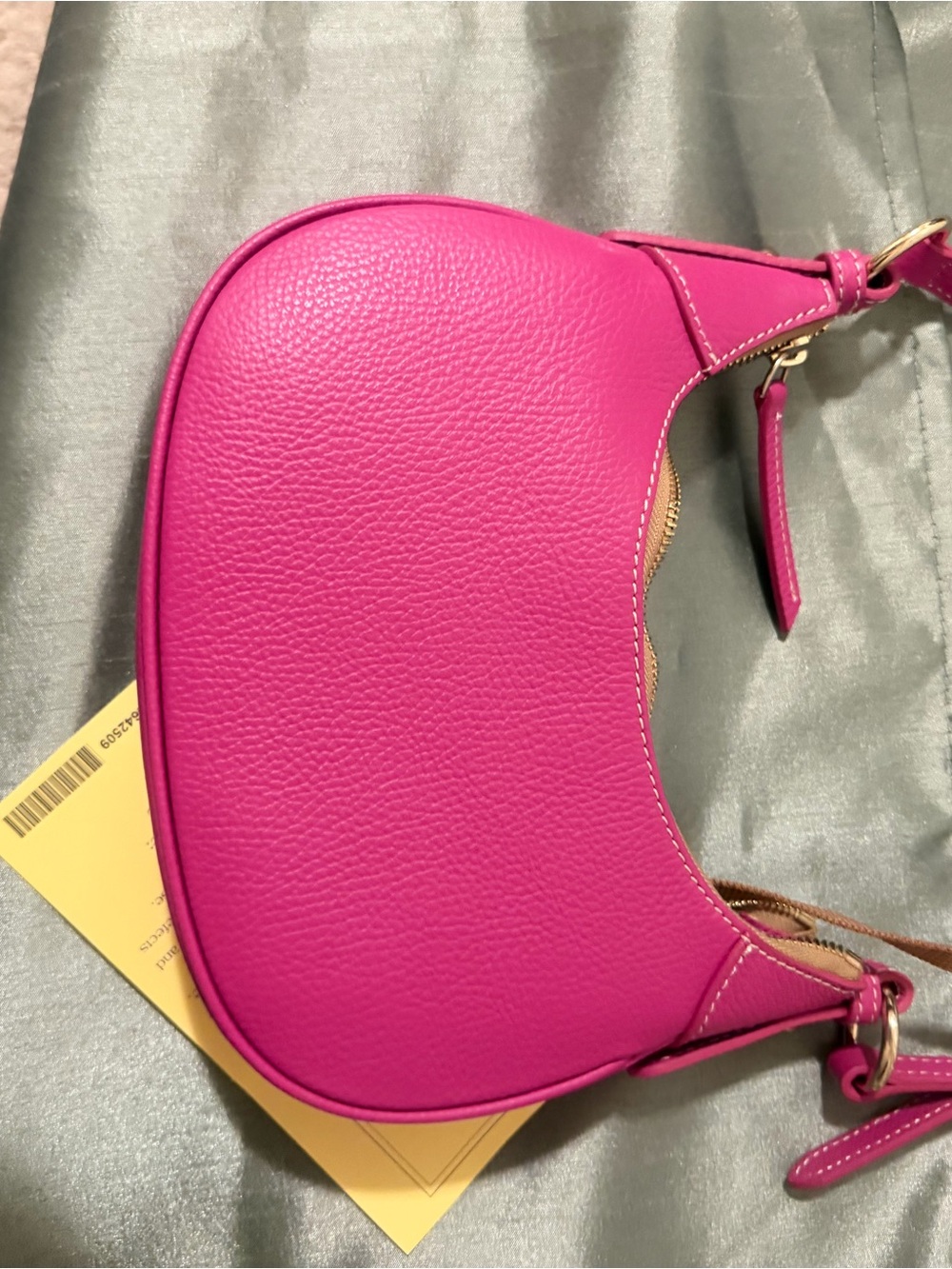 Dooney & Bourke Hot Pink Mini Leather Shoulder Bag - Picture 4 of 6